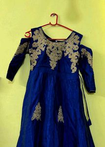 Elegant Blue Ethnic Gown