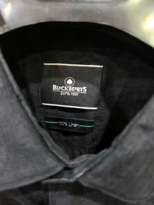 Plain Black Shirt From Blackberrys