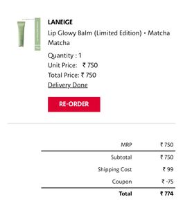 Laneige Matcha Lip Glowy Balm