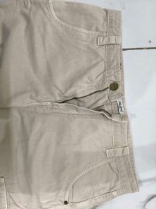 Beige Cargo Pants