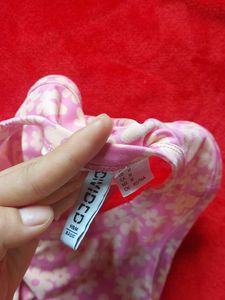 Cropped Vest Top - Floral/cerise