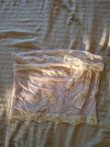 Aesthetic y2k lace floral tube