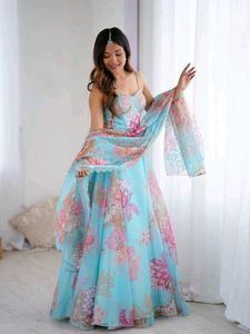 Fully Stiched Floral Lehenga