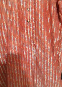 Coral Color Suit Salwar With Dupatta Bust 40