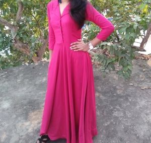 Women Maxi Pink Dress