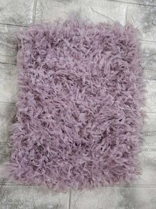 Pink furr crop top with embellished straps