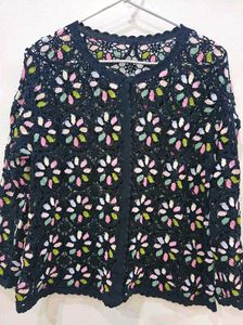 Stylish Crochet Cardigan Top