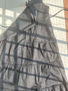Black Summer Dress With Knotted Straps