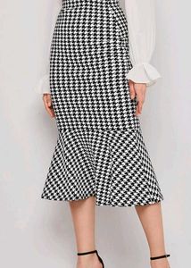 Black And White Skirt