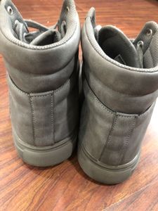 Gray High-Top Sneakers UK10
