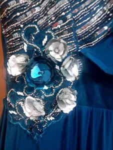 Blue Party Wear Gown