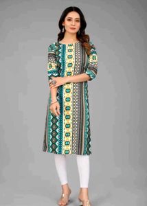 Women Crepe A Line Kurti