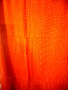 Red Chiffon Dupatta With White Dot