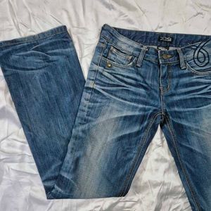 low waist /rise  Straight Fit denim /Y2K