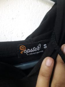 Black And White Hoodie Dress Size S