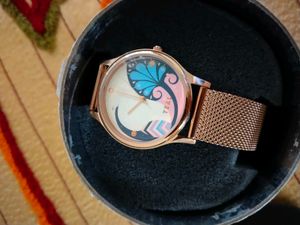 TEAL Rose Gold Mesh Watch
