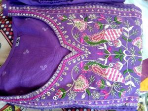 Purple Embroidered Kurta Set