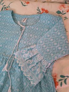 Charming Blue Embroidered Kurta