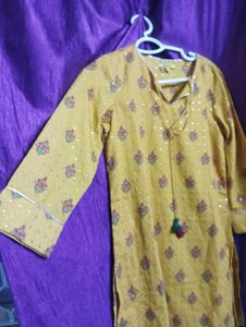 Beautiful Mustard Yellow Kurta