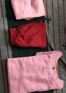 Pink Kurta Set with Dupatta