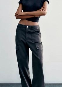ZARA High Rise Cargo Pants