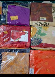 Set of 6 New Sarees