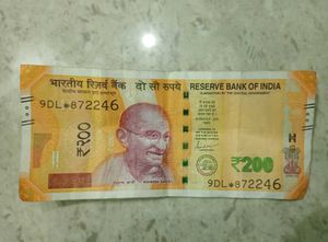 Star Symbol 200rs Fancy Note