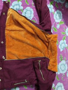 Girls Fancy Semi Winter Jacket- Chain On 5 Side