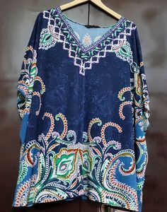 Multi Printed Top For Healthy Girl & Woman 54 Bust