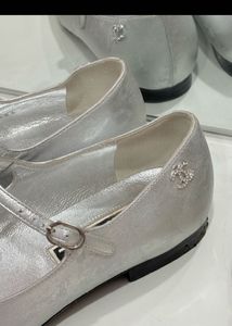 Chanel Silver Mary Jane’s