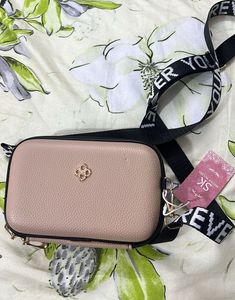 New Sling Bag In Beige Color With Long Handle