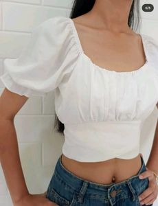 White Crop Top