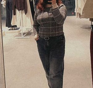 Plaid Pattern Sweater