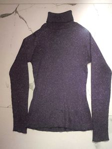 Sparkly Turtleneck Top