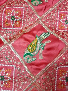 Elegant Peach Saree ( Heavy Saare)