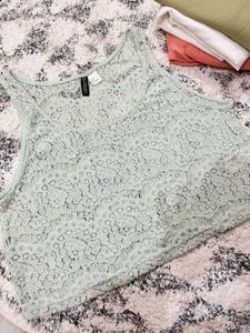 Lace Crop Tank Top