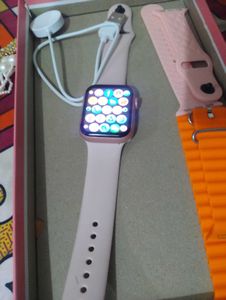 Smart Watch In Pink Colour With Charger