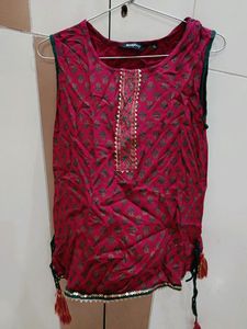 Red Tunic Top
