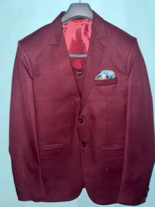 Burgundy 3-Piece Suit
