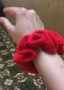 Bracelet Scrunchies(Set of 2) Blue &amp; Red