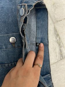 Denim Button-Down Skirt