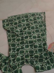Green Floral Print Dress