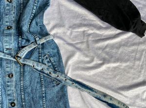 Denim Hoodie Dress