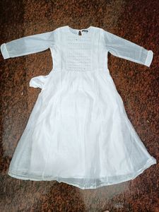 Pure White Angel Georgette Anarkali