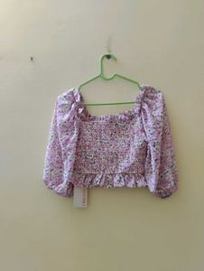 Urbanic Floral Crop Top For Sale