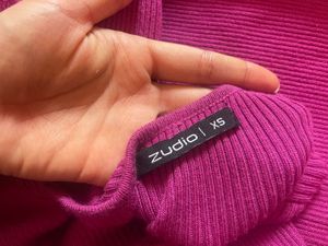 Pink Ribbed Nitted  Bodycon Dress