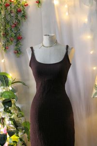 Brown westside Bodycon Dress