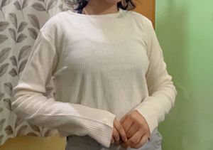 It’s A Off White Crop Top