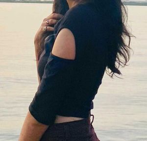 Black Cut Out Top