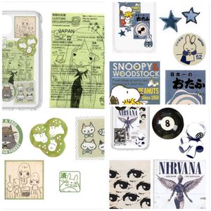 3 Sheets 22 Pcs Phone Cover Stickers Multicolour